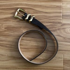 Pre loved - Vintage Brighton leather boho festival hippie groovy belt - 26in